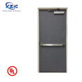 UL listed 1.2 mm galvanized Steel hollow Metal Door Fire rated Exit Door With Panic Bar